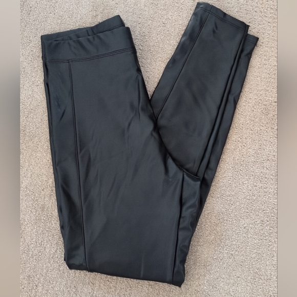 Express Pants - Express Women's High Waisted Faux Leather Black Leggings
